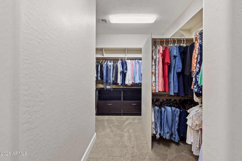 Primary Suite walk-in closet