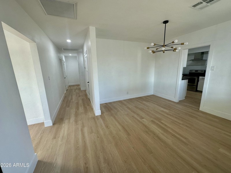 Unit A dining area