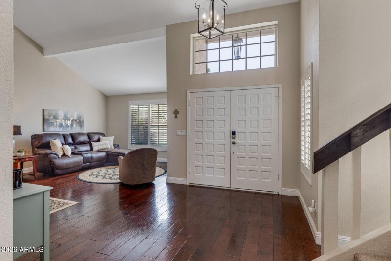 Foyer and Living Room