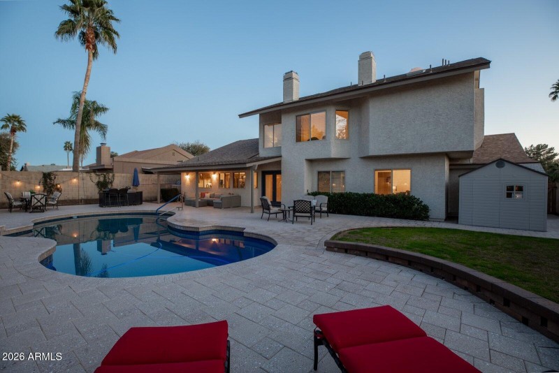 Backyard at Twilight