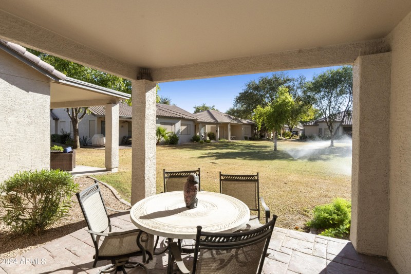 Patio view to greenway