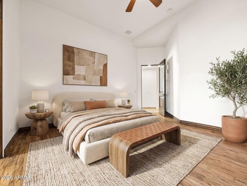 Bedroom3 Bamboo Floor Virtual Staging