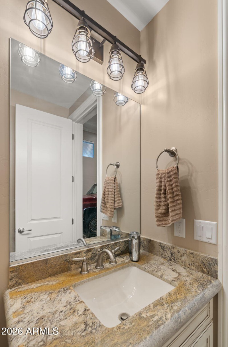 RV garage even has a bathroom!