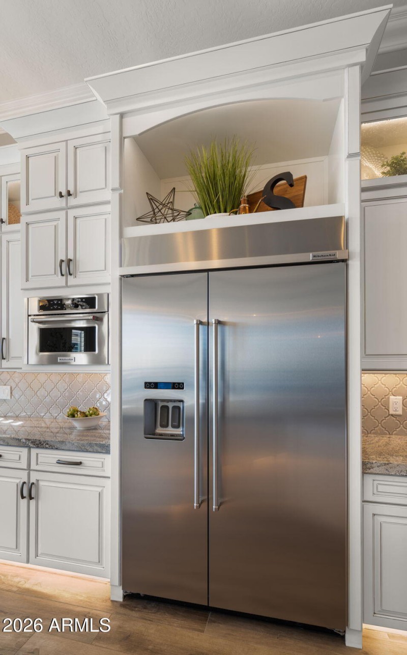 Built in stainless fridge