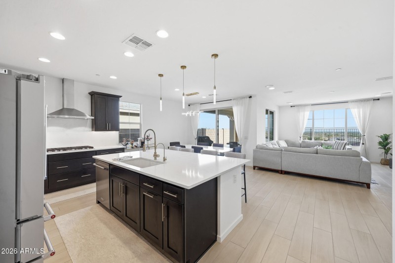 Kitchen Looking into Great Room