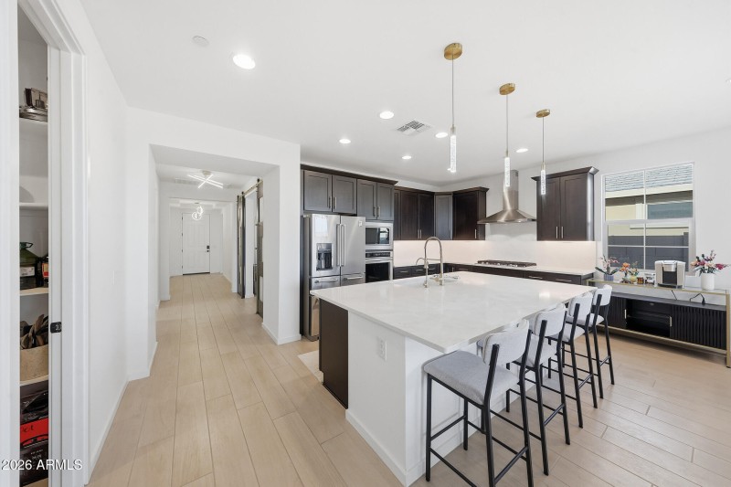 Kitchen features Quartz Counters
