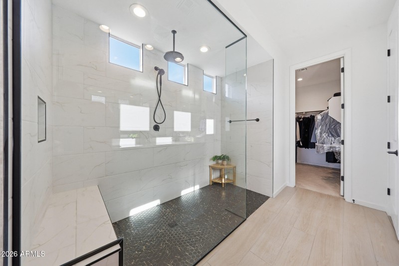 Extended Zero Entry Shower