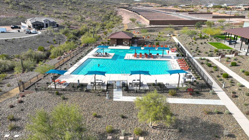 Aerial View of Community Pool