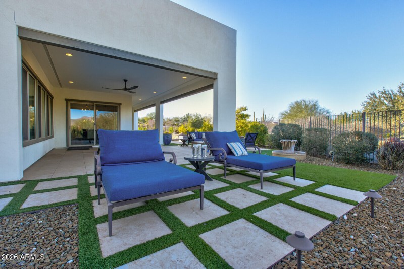 Turf Lined Backyard