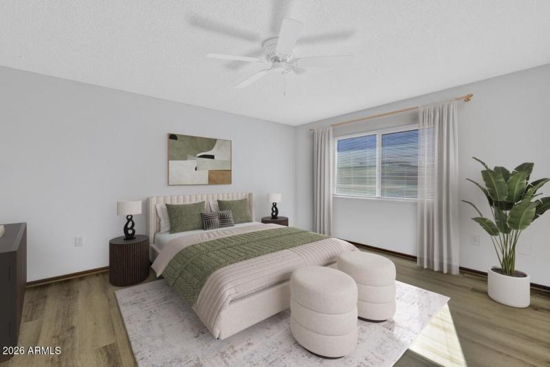 Primary Bedroom Virtually Staged