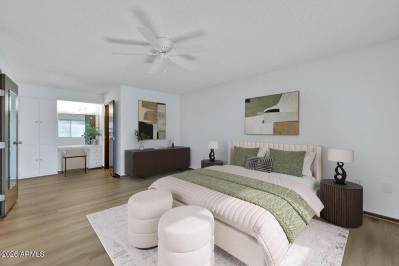 Primary Bedroom Virtually Staged