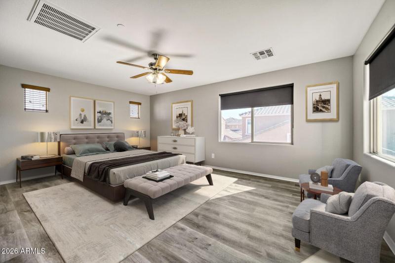 Primary Bedroom- VIRTUALLY STAGED