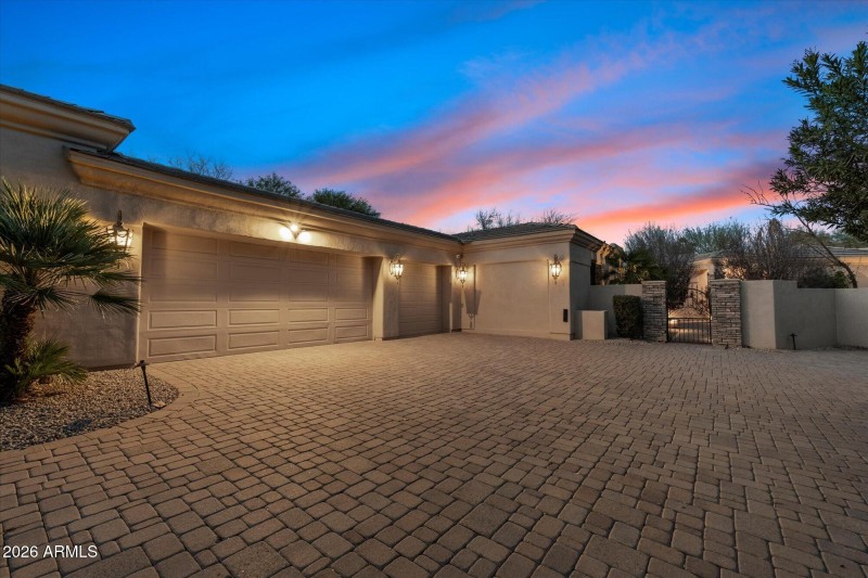 Twilight Driveway