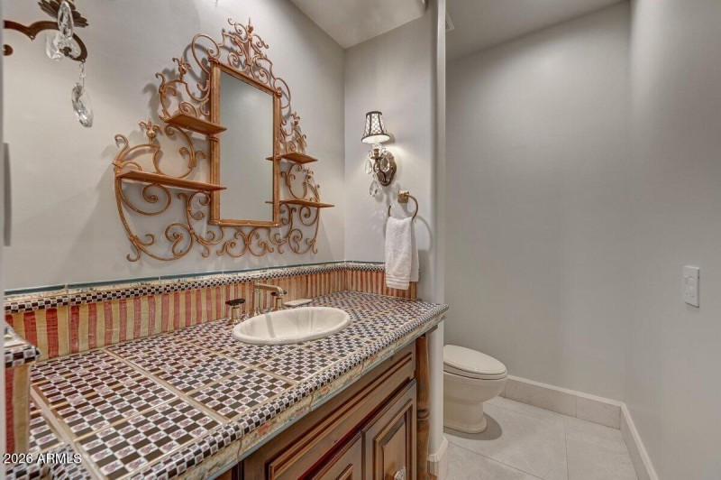 Mackenzie Childs Design Powder Room