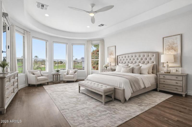 Virtually Staged Primary Bedrooom