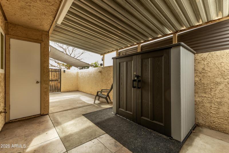 Back Patio with Gate to carport