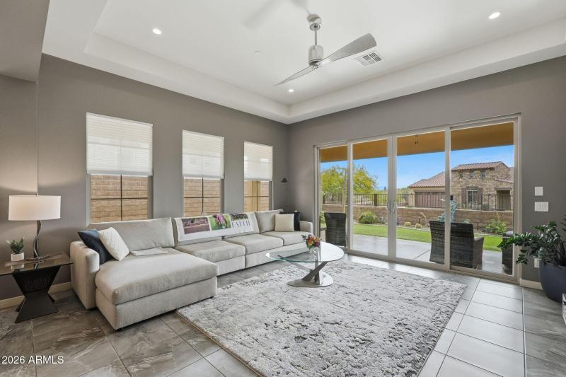 Sliders to Outdoor Covered Patio