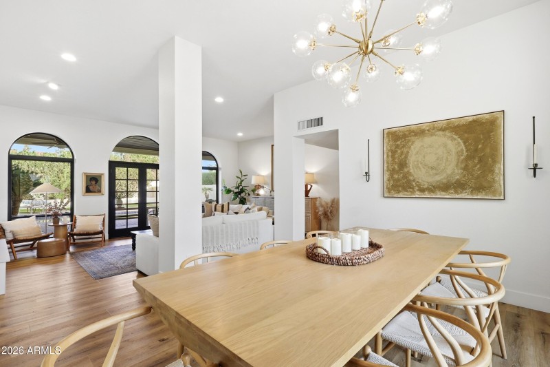 Dining overlooking Living Room