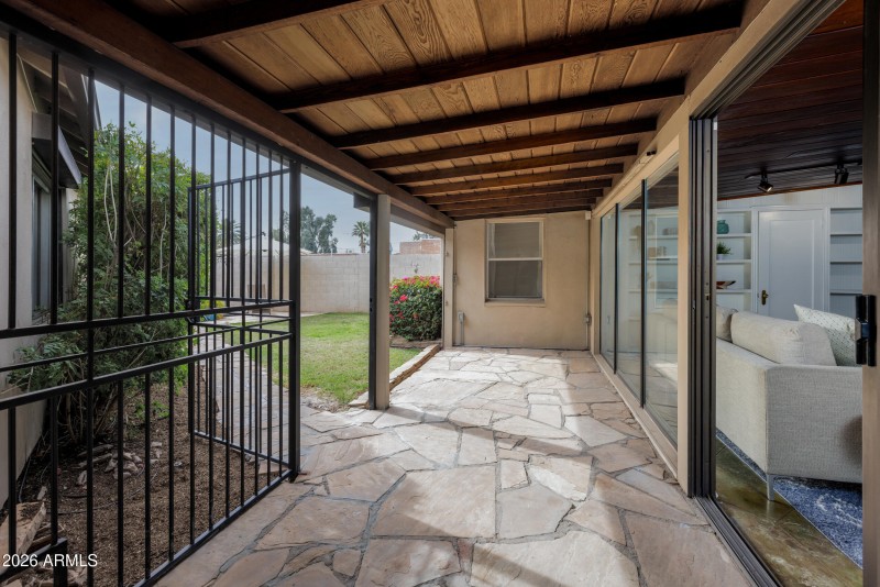 Covered patio