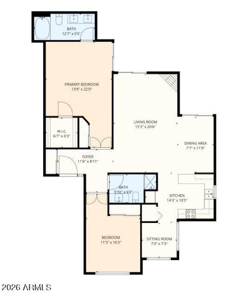 Floor Plan -- 9450 N 95TH St #107