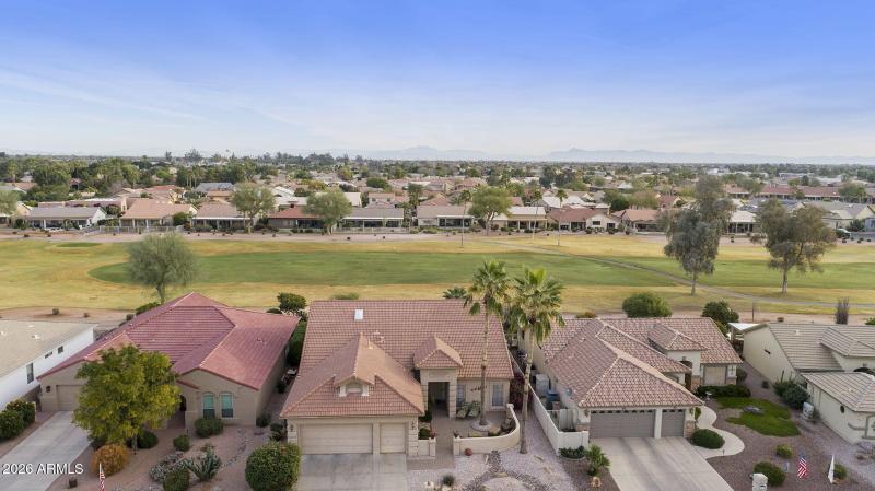 Aerial view - Home on Golf Course