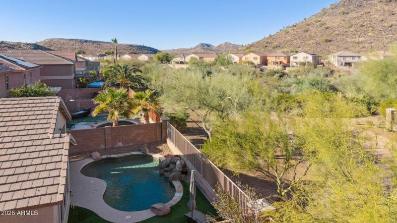 Backyard Pool – Rock feature