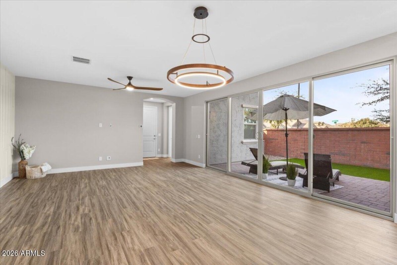 dining and family rooms