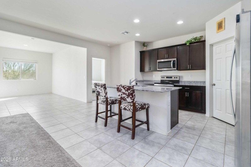 Spacious kitchen and