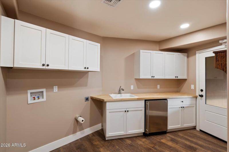 Laundry Room W Mini Fridge