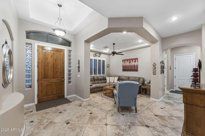 Front Entry and Living Room