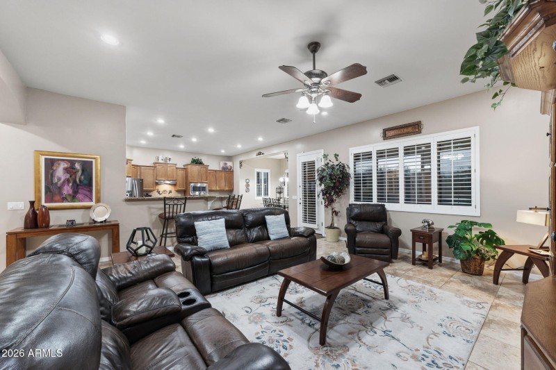 Family Room and Kitchen