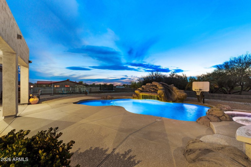 Pool, Spa, Waterfall and SLIDE