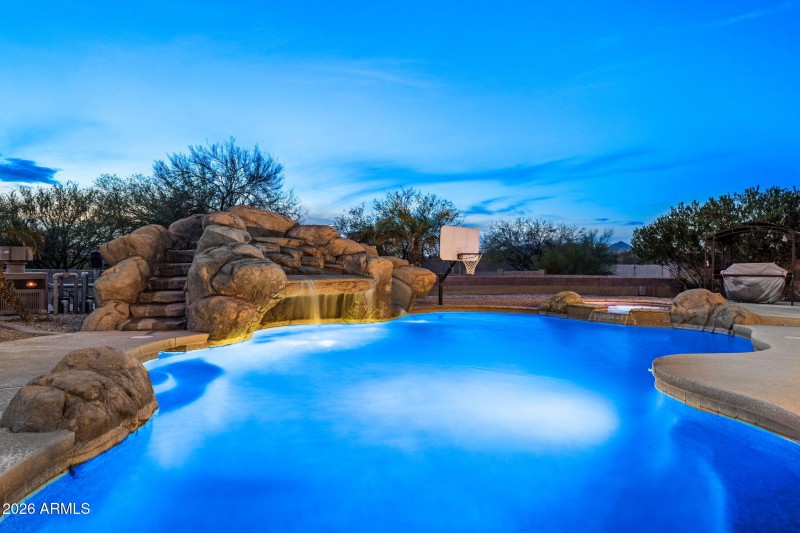 Pool, Spa, Waterfall and SLIDE