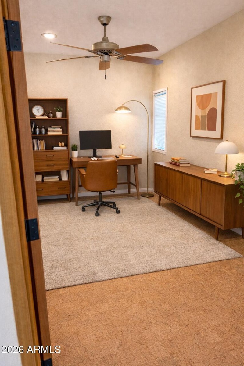 Office with Virtual Staging