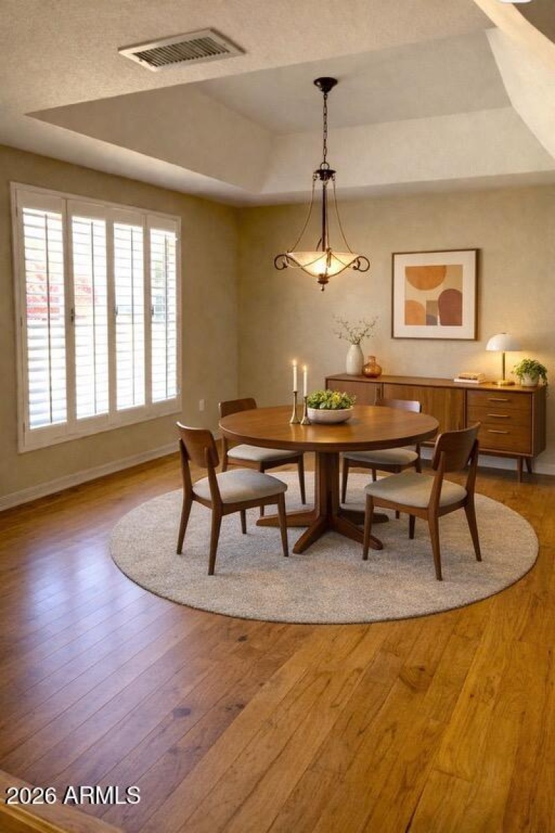 Virtually Staged Dining Room