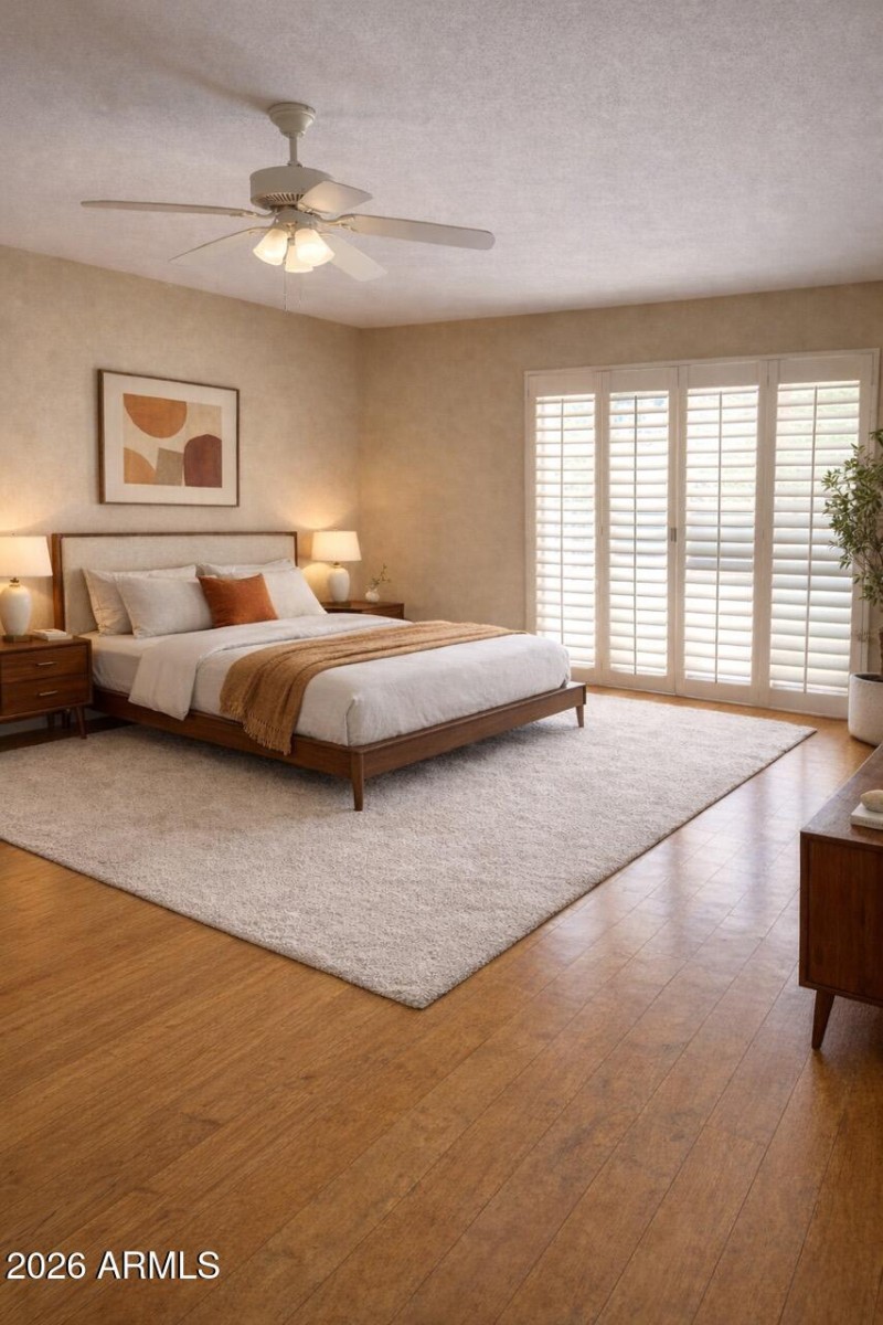 Virually Staged Bedroom