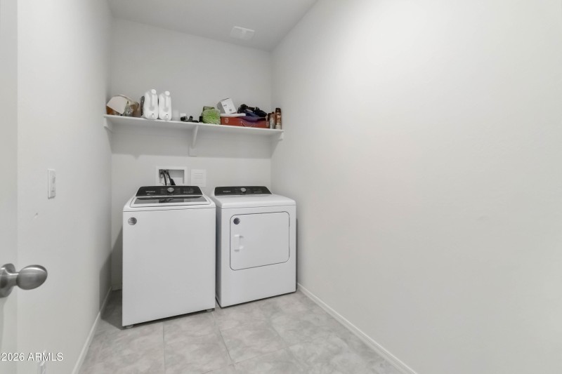 Washer and dryer included