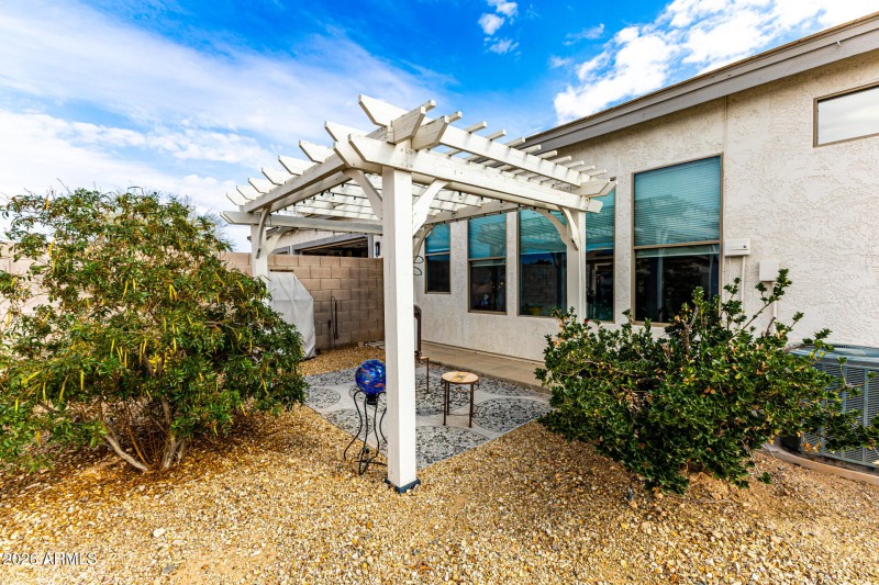 West Side Back Yard Sitting Area