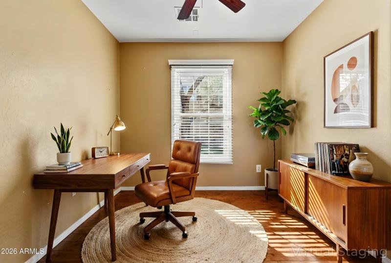 Virtually Staged Guest Bedroom