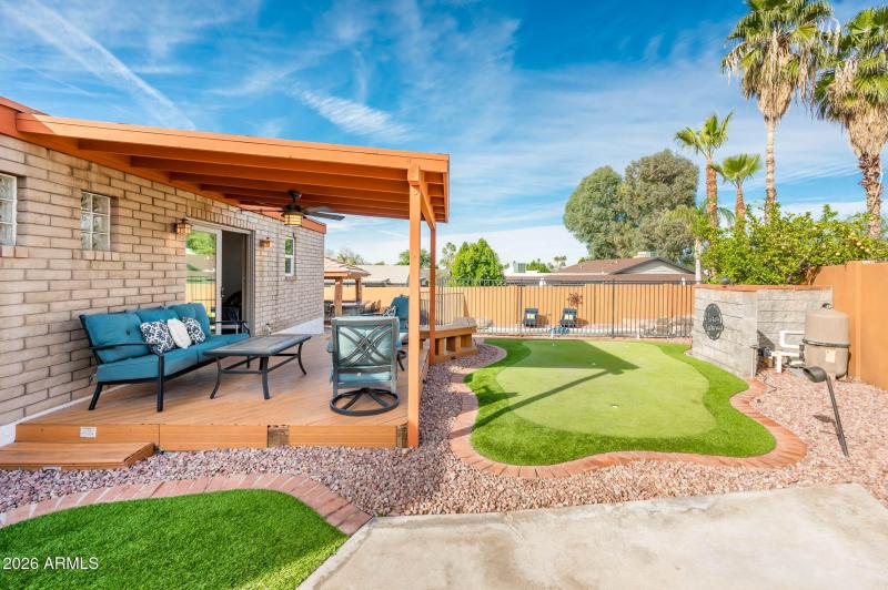 Deck and Putting Green