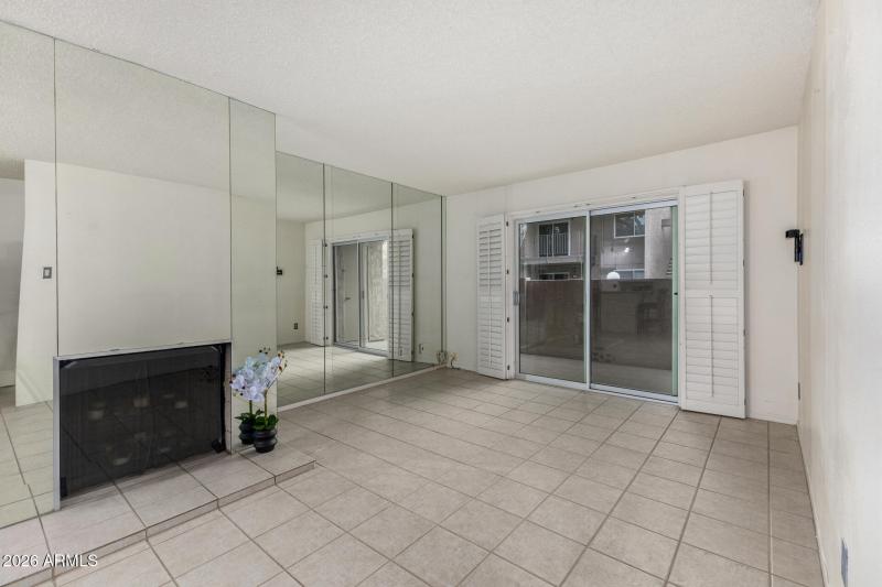 Living Area with Fireplace