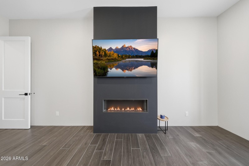 Fireplace in master!