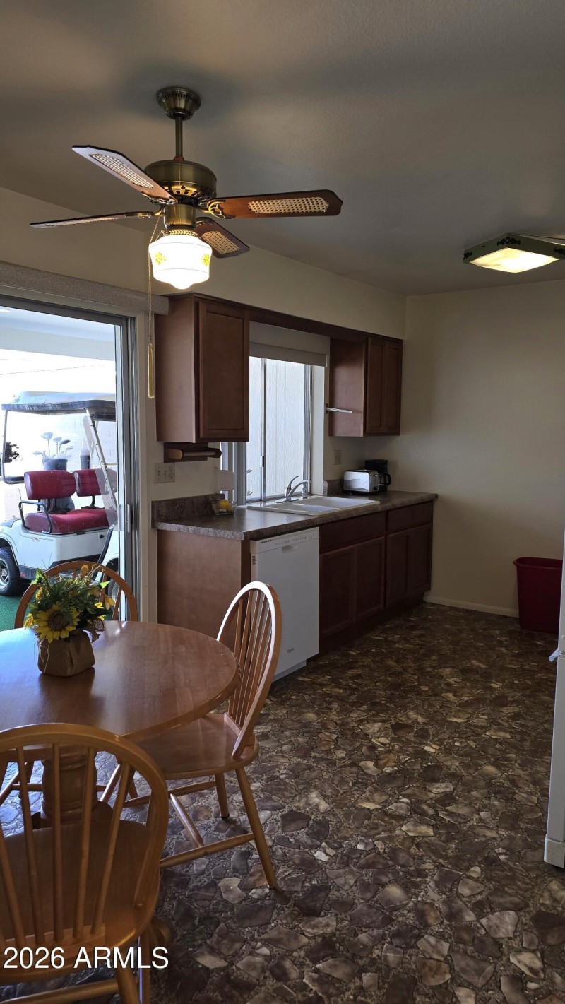 Kitchen, newer cabinets