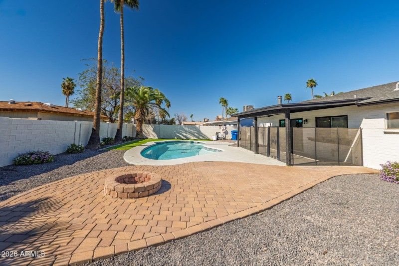 Extended Paver Patio & Firepit