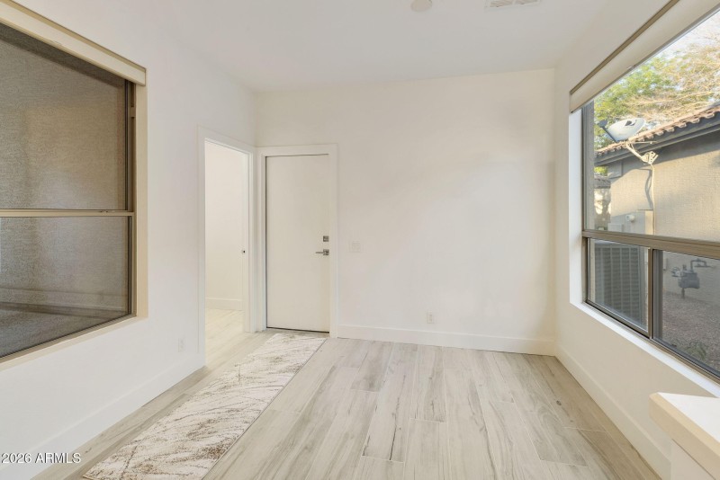 Kitchen eating are and garage access