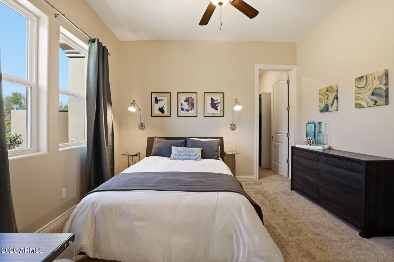 Bedroom #1 with View and Walk in Closet