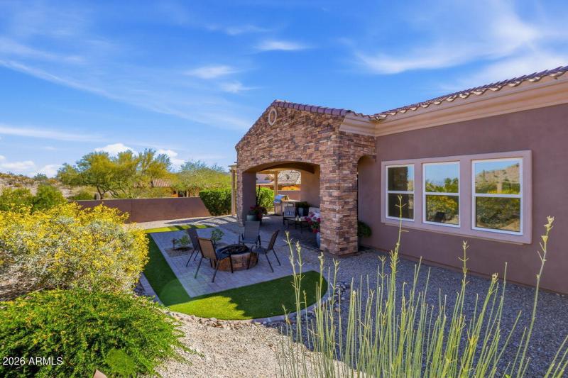 Fully landscaped, private backyard