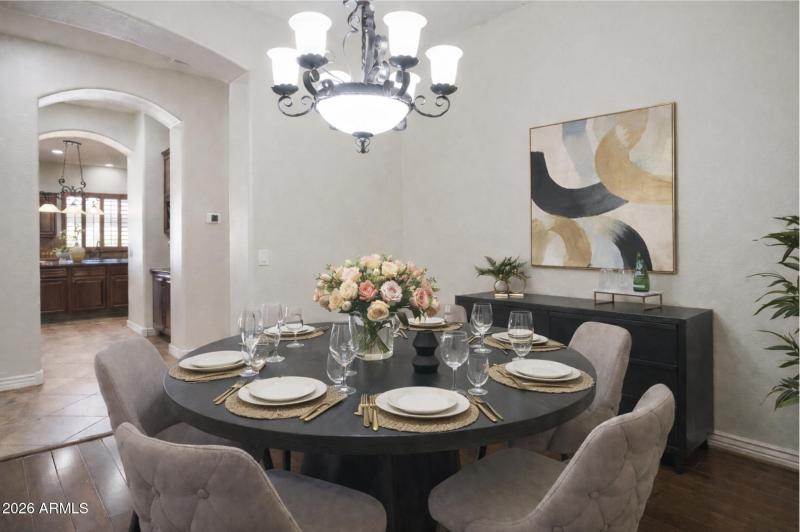 Formal Dining Virtually Staged