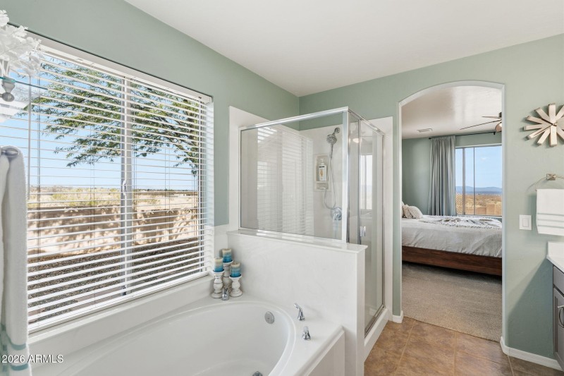 Separate Shower & Tub