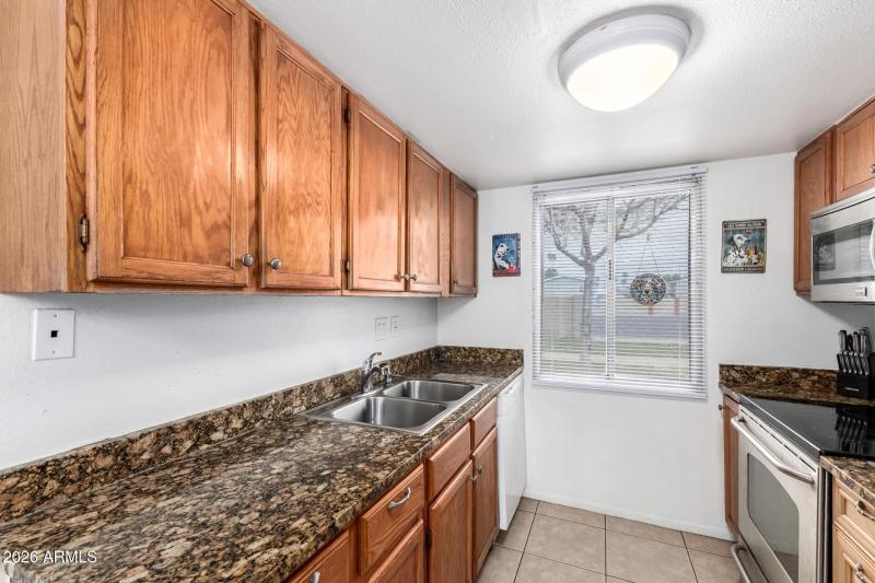 Plenty of cabinets and countertop space